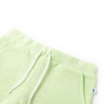 Pantaloni scurți pentru copii cu șnur, galben neon, 128