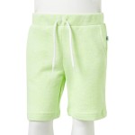 Pantaloni scurți pentru copii cu șnur, galben neon, 128