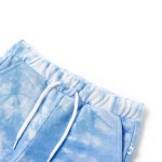 Pantaloni scurți pentru copii cu șnur, albastru pal, 128
