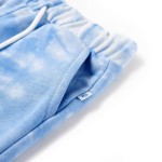 Pantaloni scurți pentru copii cu șnur, albastru pal, 128
