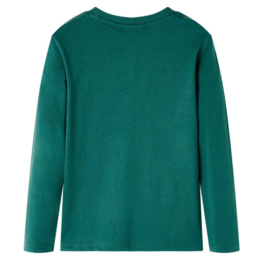 Tricou cu mâneci lungi pentru copii, verde, 116