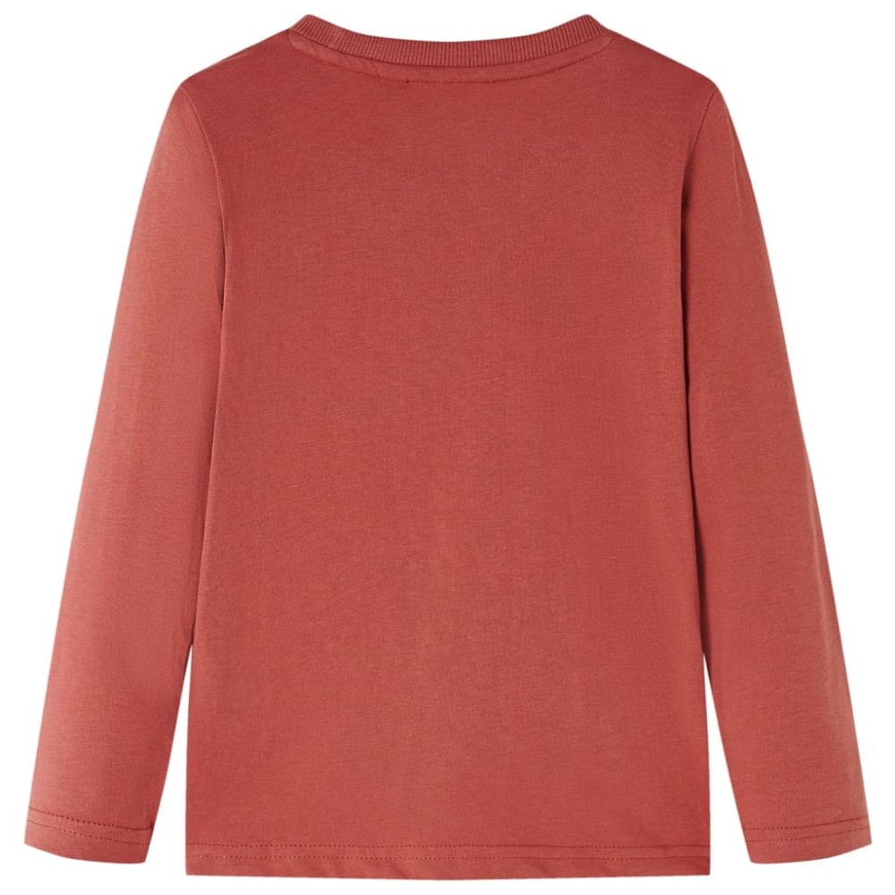 Tricou cu mâneci lungi pentru copii, henna, 92