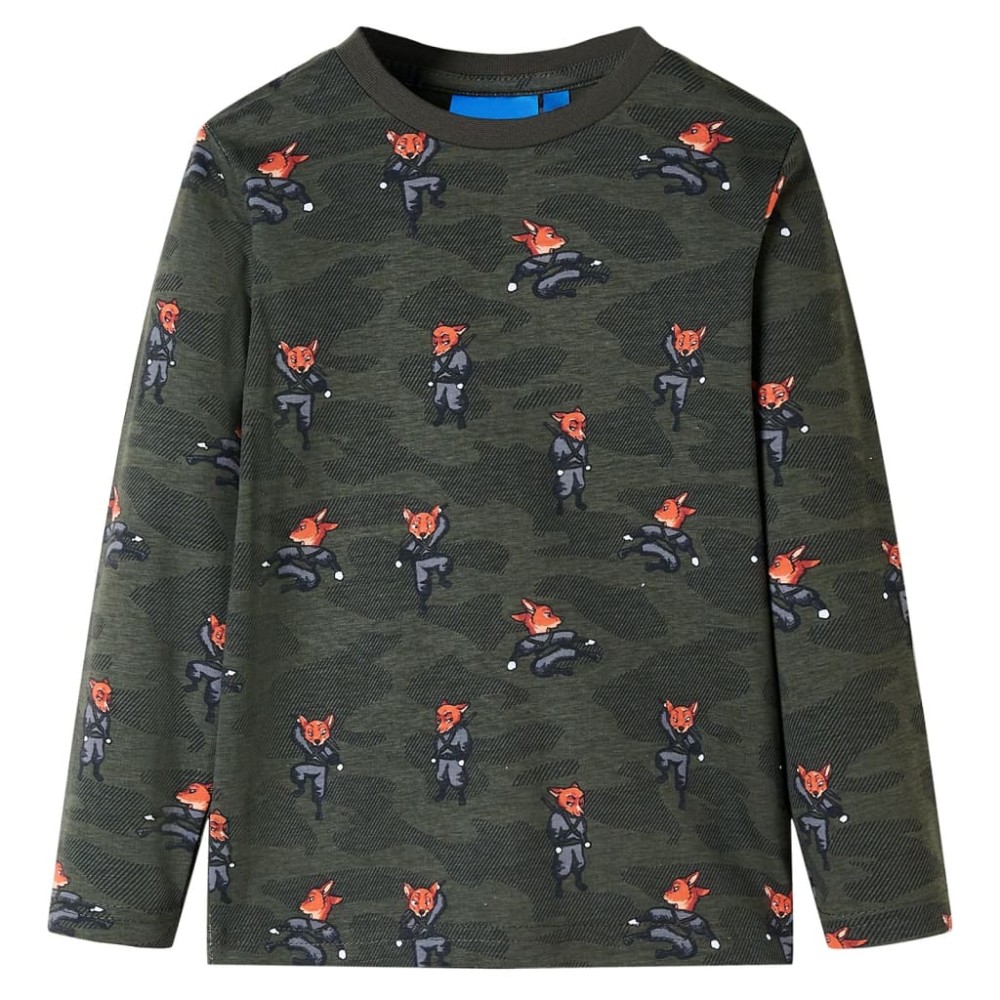 Pijamale pentru copii cu mâneci lungi ninja kaki 128
