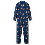 Costum salopetă pentru copii, jeans, albastru, 104