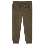 Pantaloni de trening pentru copii, kaki melanj, 92 Pantaloni de trening pentru copii, kaki melanj, 92