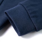 Hanorac pentru copii cu glugă, bleumarin melanj și portocaliu, 104 Hanorac pentru copii cu glugă, bleumarin melanj și portocaliu, 104