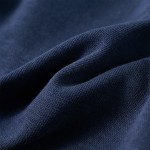 Hanorac pentru copii cu glugă, bleumarin melanj și portocaliu, 140