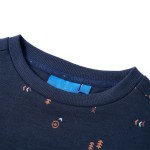 Bluzon pentru copii, bleumarin melanj, 92 Bluzon pentru copii, bleumarin melanj, 92