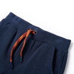 Pantaloni de trening pentru copii, bleumarin melanj, 104 Pantaloni de trening pentru copii, bleumarin melanj, 104