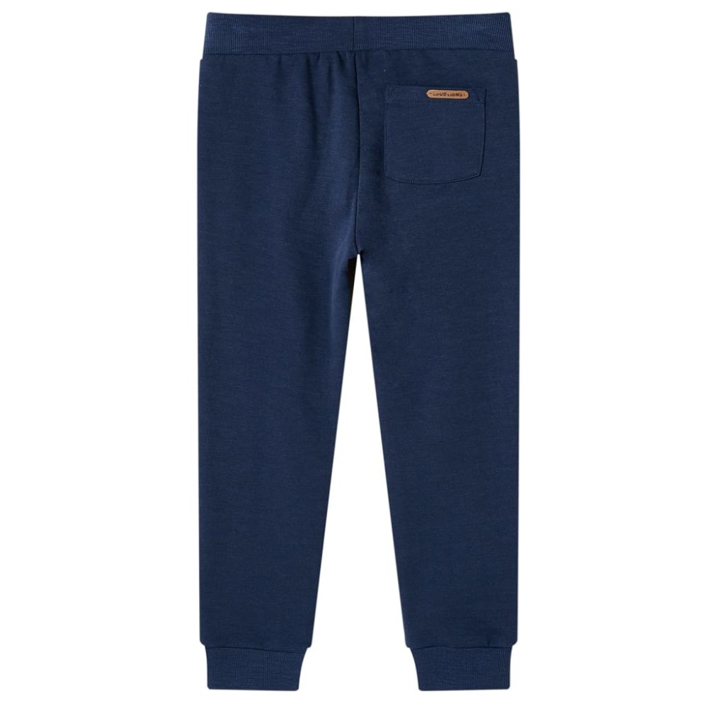 Pantaloni de trening pentru copii, bleumarin melanj, 128