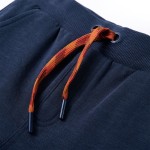Pantaloni de trening pentru copii, bleumarin melanj, 128 Pantaloni de trening pentru copii, bleumarin melanj, 128
