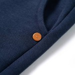 Pantaloni de trening pentru copii, bleumarin melanj, 128 Pantaloni de trening pentru copii, bleumarin melanj, 128