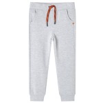 Pantaloni de trening pentru copii, gri melanj, 104 Pantaloni de trening pentru copii, gri melanj, 104