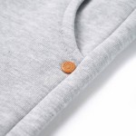 Pantaloni de trening pentru copii, gri melanj, 104 Pantaloni de trening pentru copii, gri melanj, 104