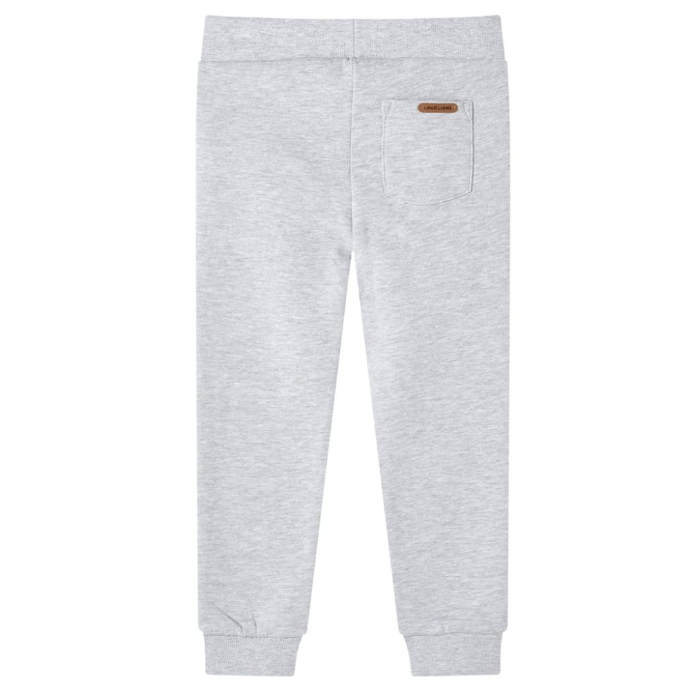 Pantaloni de trening pentru copii, gri melanj, 128