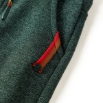 Pantaloni de trening pentru copii, verde închis, 92 Pantaloni de trening pentru copii, verde închis, 92