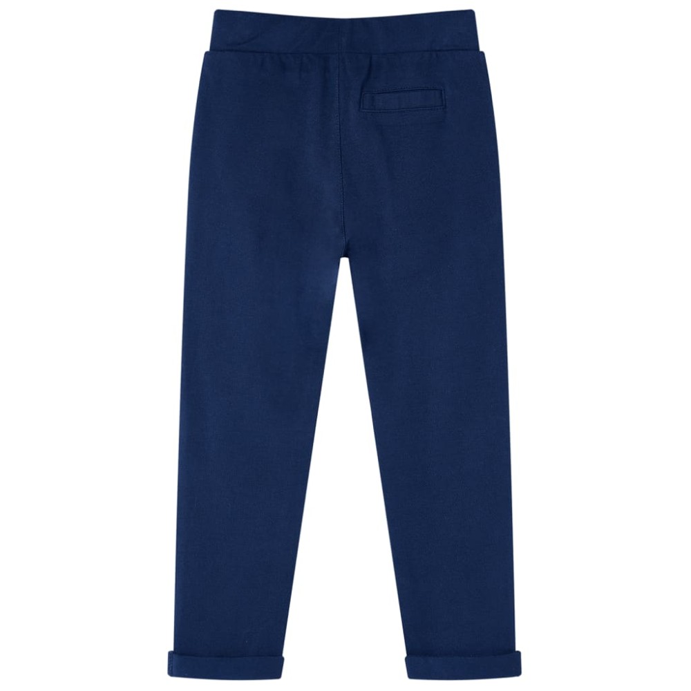 Pantaloni pentru copii cu șnur, bleumarin, 92