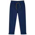 Pantaloni pentru copii cu șnur, bleumarin, 104 Pantaloni pentru copii cu șnur, bleumarin, 104