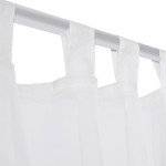 Perdea transparentă, 2 buc., 140 x 225 cm, alb Perdea transparentă, 2 buc., 140 x 225 cm, alb