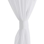 Perdea transparentă, 2 buc., 140 x 225 cm, alb Perdea transparentă, 2 buc., 140 x 225 cm, alb