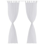 Draperie transparentă, 2 buc., 140 x 245 cm, alb Draperie transparentă, 2 buc., 140 x 245 cm, alb