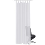 Draperie transparentă, 2 buc., 140 x 245 cm, alb Draperie transparentă, 2 buc., 140 x 245 cm, alb