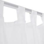Draperie transparentă, 2 buc., 140 x 245 cm, alb Draperie transparentă, 2 buc., 140 x 245 cm, alb