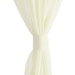 Perdea transparentă, 2 buc., 140 x 225 cm, crem Perdea transparentă, 2 buc., 140 x 225 cm, crem