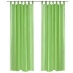 Perdea transparentă, 2 buc., 140 x 175 cm, verde măr Perdea transparentă, 2 buc., 140 x 175 cm, verde măr