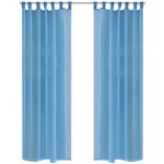 Perdea transparentă, 2 buc., 140 x 225 cm, turcoaz Perdea transparentă, 2 buc., 140 x 225 cm, turcoaz