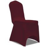 vidaXL Husă de scaun elastică, 50 buc., roșu bordo vidaXL Husă de scaun elastică, 50 buc., roșu bordo