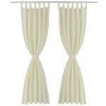 Draperii micro-satin cu bride, 140 x 175 cm, crem, 2 buc. Draperii micro-satin cu bride, 140 x 175 cm, crem, 2 buc.