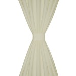 Draperii micro-satin cu bride, 140 x 175 cm, crem, 2 buc. Draperii micro-satin cu bride, 140 x 175 cm, crem, 2 buc.