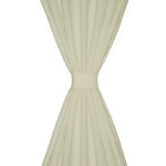 Draperii micro-satin cu bride, 140 x 245 cm, crem, 2 buc. Draperii micro-satin cu bride, 140 x 245 cm, crem, 2 buc.
