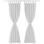Draperii micro-satin cu bride, 140 x 245 cm, alb, 2 buc. Draperii micro-satin cu bride, 140 x 245 cm, alb, 2 buc.