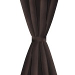 Draperii opace cu inele metalice, 2 buc., maro, 135 x 245 cm Draperii opace cu inele metalice, 2 buc., maro, 135 x 245 cm