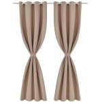 Draperii opace cu inele metalice, 2 buc., crem, 135 x 245 cm Draperii opace cu inele metalice, 2 buc., crem, 135 x 245 cm