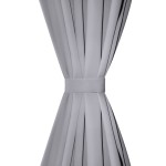 Draperii opace cu inele metalice, 2 buc., gri, 135 x 245 cm Draperii opace cu inele metalice, 2 buc., gri, 135 x 245 cm