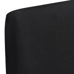 vidaXL Huse de scaun elastice drepte, 6 buc., negru vidaXL Huse de scaun elastice drepte, 6 buc., negru