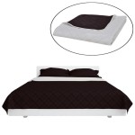 Cuvertură matlasată cu două fețe 220x240 cm, bej/maro Cuvertură matlasată cu două fețe 220x240 cm, bej/maro