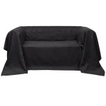 Husă din velur microfibră pentru canapea, 140 x 210 cm, antracit Husă din velur microfibră pentru canapea, 140 x 210 cm, antracit