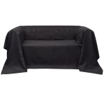 Husă din velur microfibră pentru canapea, 270 x 350 cm, antracit Husă din velur microfibră pentru canapea, 270 x 350 cm, antracit