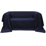 Husă din velur micro-fibră pentru canapea, 140 x 210 cm, bleumarin Husă din velur micro-fibră pentru canapea, 140 x 210 cm, bleumarin