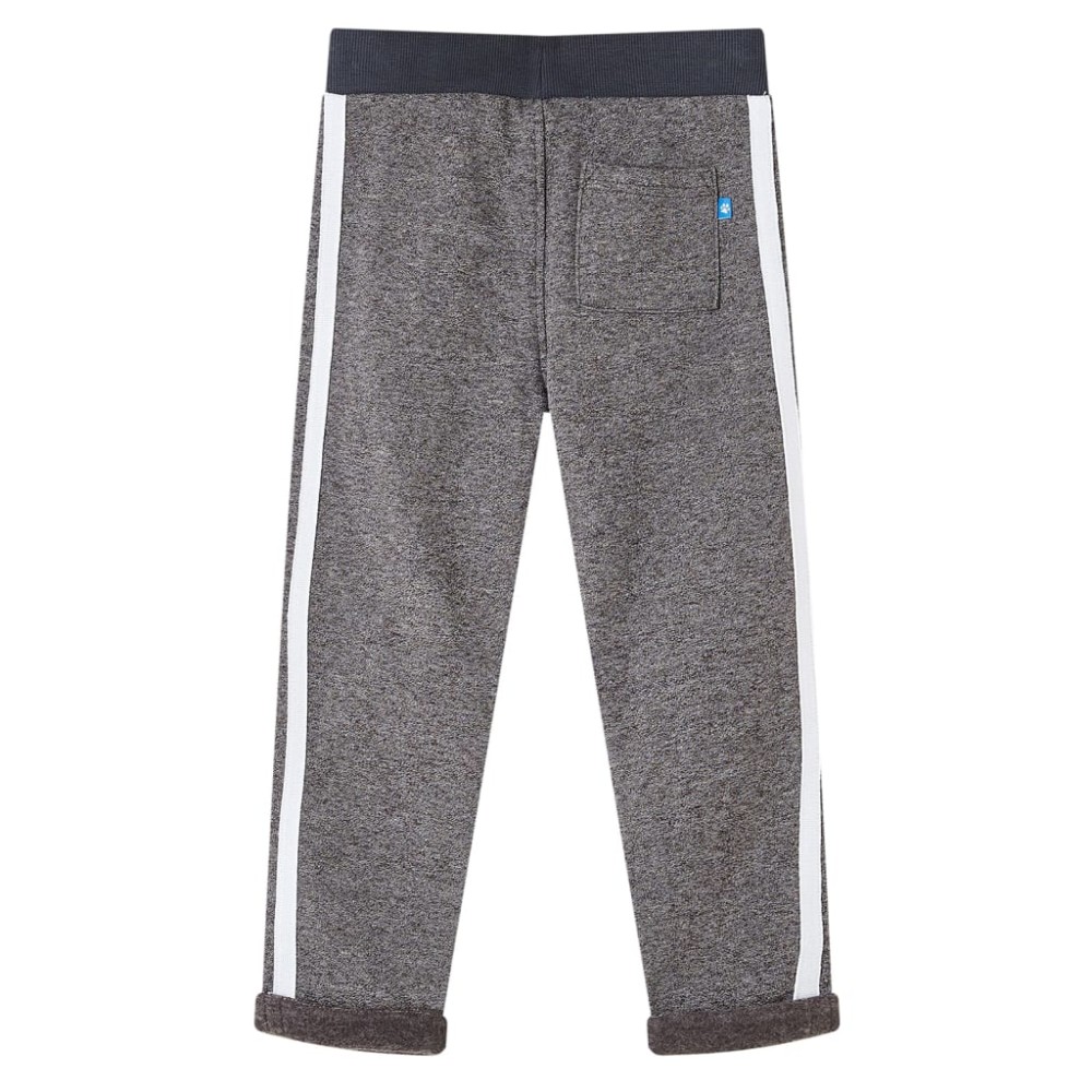 Pantaloni de trening pentru copii, gri închis melanj, 92
