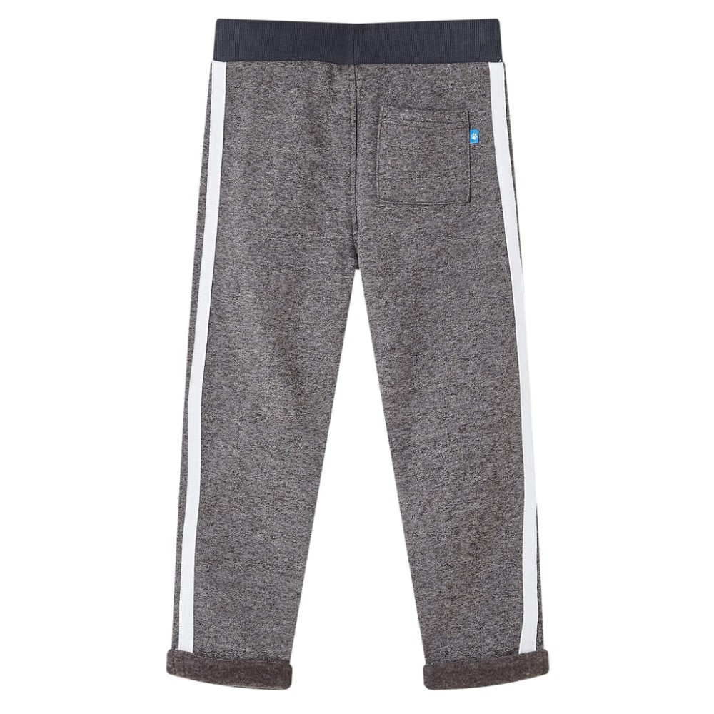 Pantaloni de trening pentru copii, gri închis melanj, 104