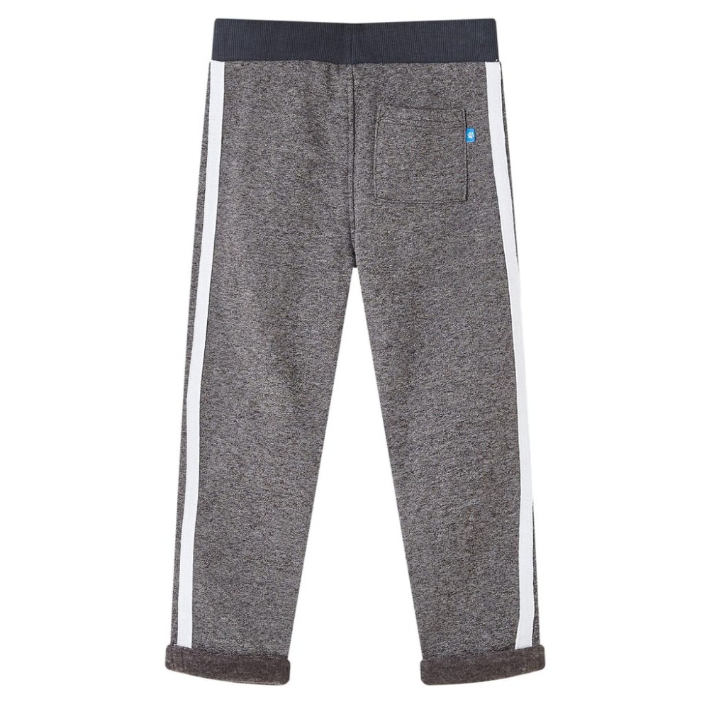 Pantaloni de trening pentru copii, gri închis melanj, 116