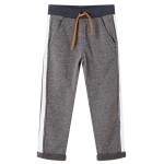 Pantaloni de trening pentru copii, gri închis melanj, 116 Pantaloni de trening pentru copii, gri închis melanj, 116