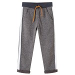 Pantaloni de trening pentru copii, gri închis melanj, 128 Pantaloni de trening pentru copii, gri închis melanj, 128