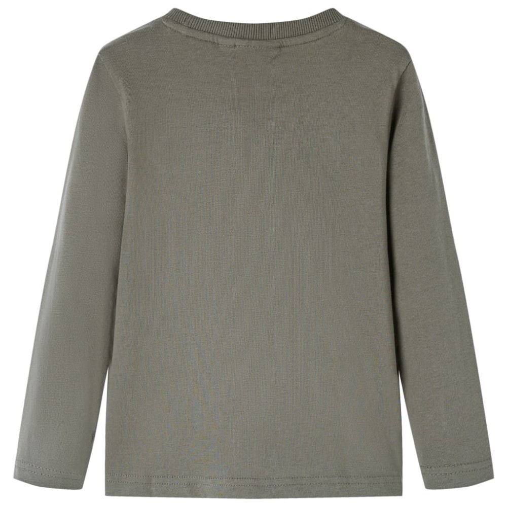 Tricou pentru copii cu mâneci lungi, kaki, 116