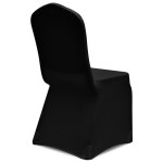 vidaXL Husă de scaun elastică, 4 buc., negru vidaXL Husă de scaun elastică, 4 buc., negru